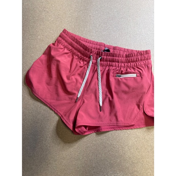 Vuori Pants - Vuori Women's Running Shorts Coral Pink Performance Zipper Pocket S $78